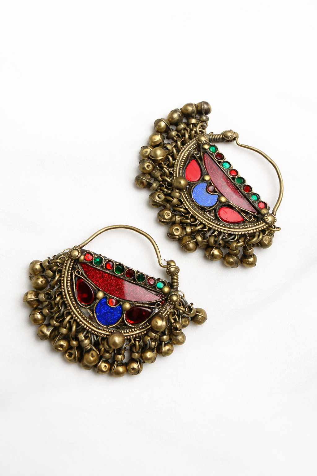 Afghan Tribal Bell Earrings