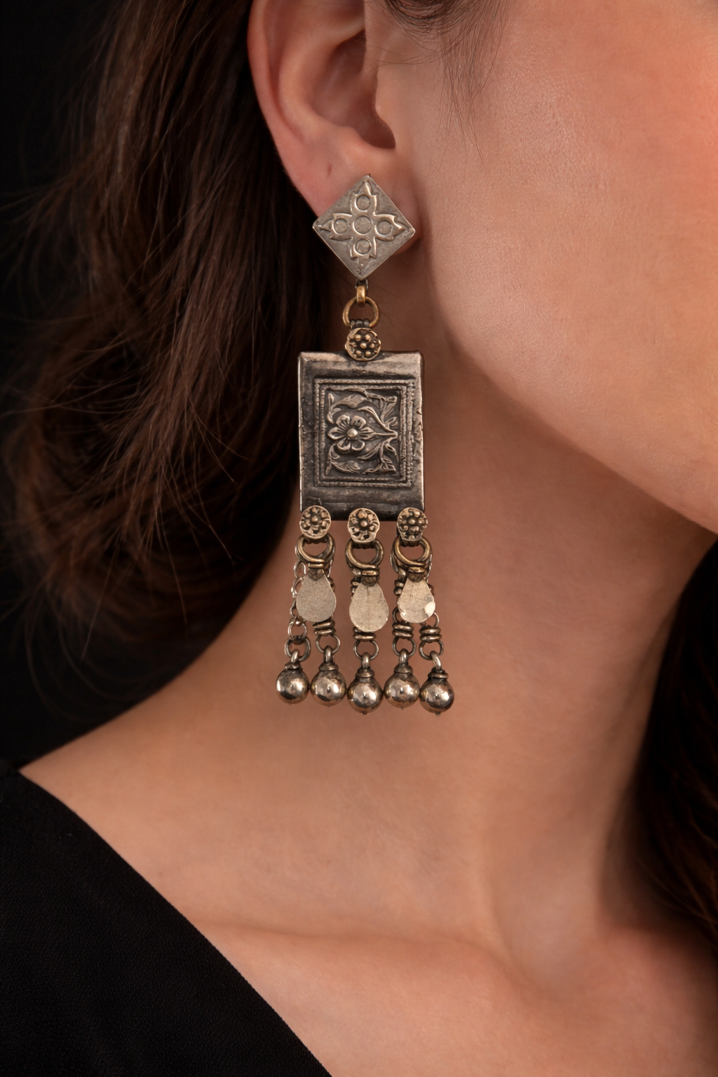 Heritage Bloom Dangle Earrings